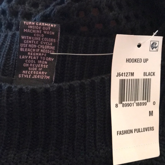 HOOKED UP WOMEN’S BLACK FASHION PULLOVERS - Picture 5 of 5